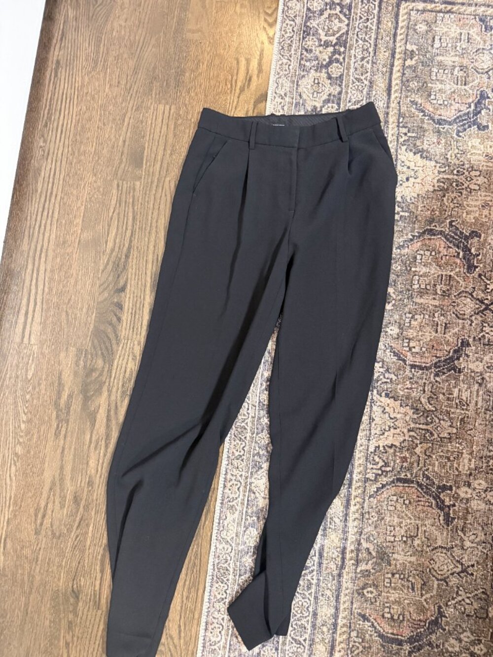 J.Crew Essential Wide-Leg Pant Italian Studio Wool Blend Black 6T Out Of Stock